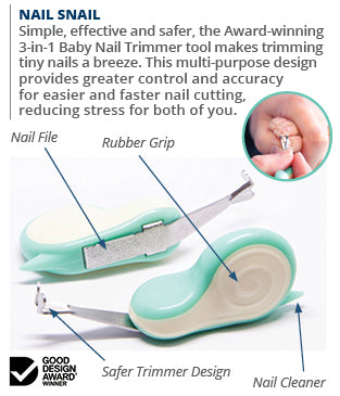 Nail Snail®- The Multi Award Winning Baby Nail Trimmer - WONDERBUBZ